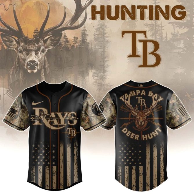 Custom Tampa Bay Hunting Jersey - Unique Camo Design For Outdoor Enthusiasts