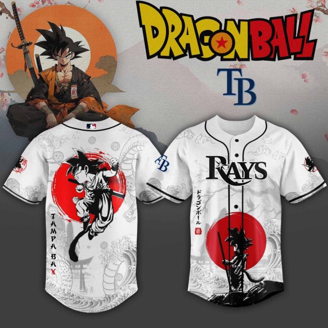 Dragon Ball X Tampa Bay Rays Anime Baseball Jersey – Limited Edition Fan Gear