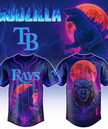 Epic Godzilla Tampa Bay Rays Baseball Jersey – Limited Edition Fan Gear