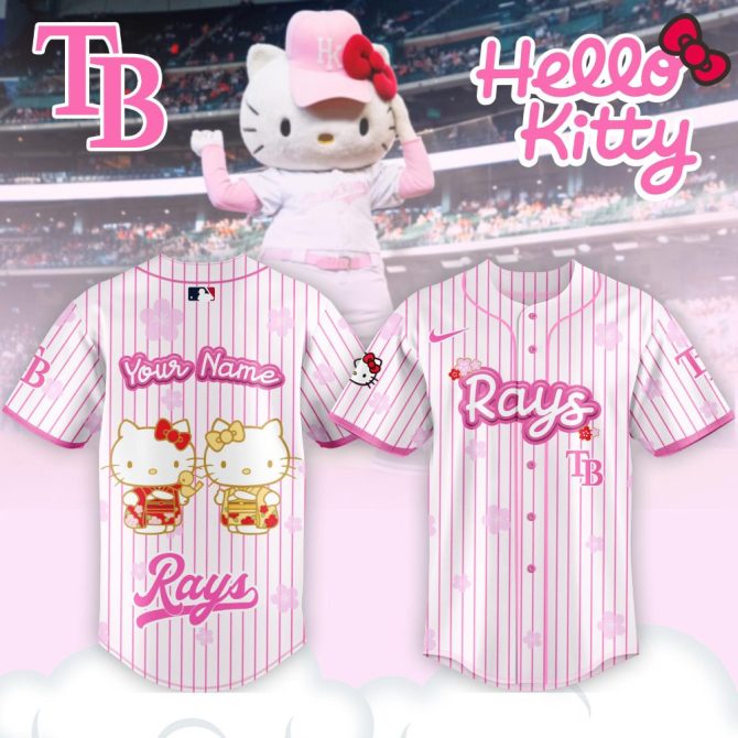 Custom Hello Kitty X Rays Pink Jersey - Personalized Mlb Fan Gear