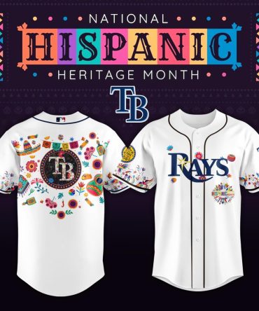 Celebrate Hispanic Heritage: Exclusive Tb Rays Jersey – Vibrant Design, Limited Edition!