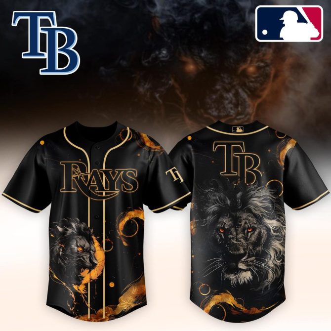 Fierce Tampa Bay Rays Lion Graphic Baseball Jersey - Limited Edition Fan Gear