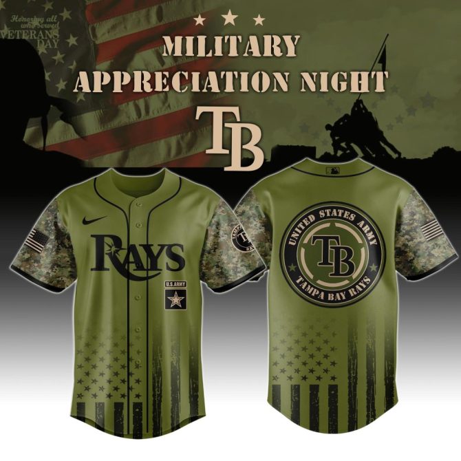 Exclusive Tampa Bay Rays Military Appreciation Jersey – Honor Veterans In Style