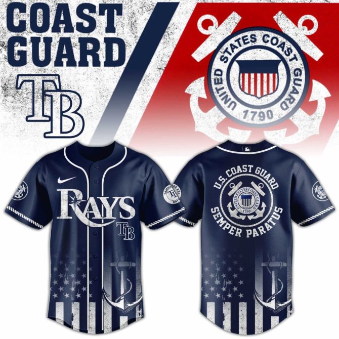 Honor The Heroes: U.S. Coast Guard X Rays Navy Jersey - Limited Edition Gear