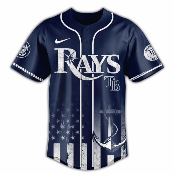 Honor The Heroes: U.S. Coast Guard X Rays Navy Jersey - Limited Edition Gear - Image 2