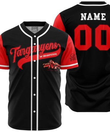 Custom Targaryen Dragonstone Jersey - Game Of Thrones Fan Apparel, Personalized Name & Number