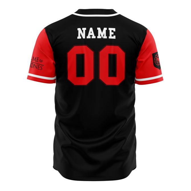 Custom Targaryen Dragonstone Jersey - Game Of Thrones Fan Apparel, Personalized Name & Number - Image 3
