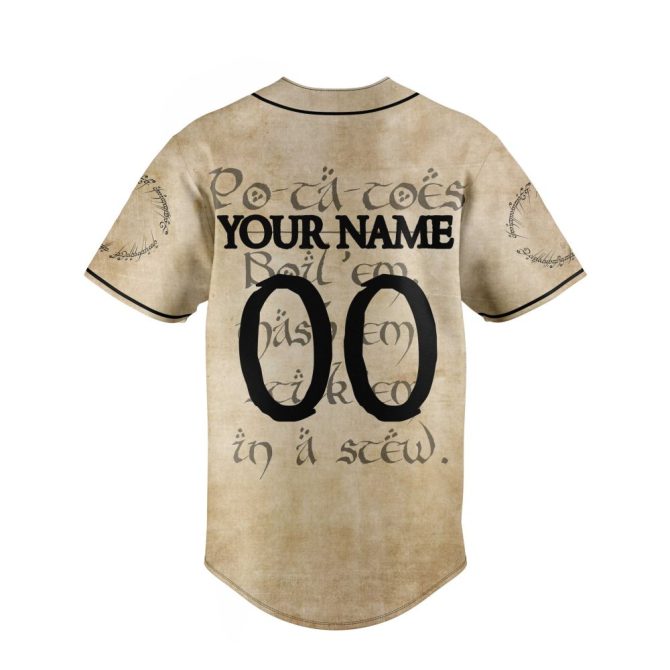 Custom Name Baseball Jersey - Funny Taters Potatoes Design – Personalized Gift For Fans - Image 4