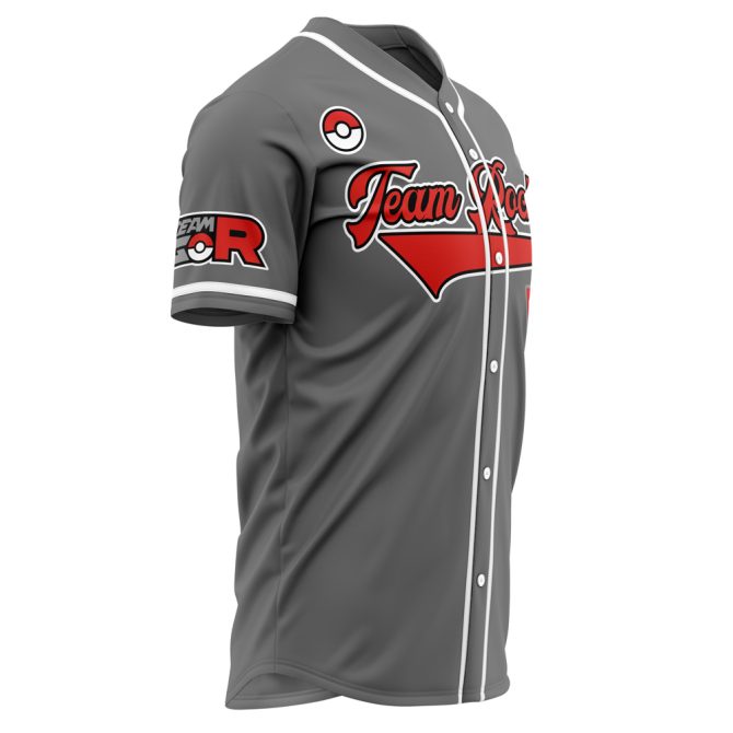 Customizable Team Rocket Baseball Jersey - Iconic Anime Fans' Choice! - Image 4