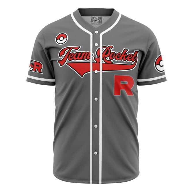 Customizable Team Rocket Baseball Jersey - Iconic Anime Fans' Choice! - Image 2