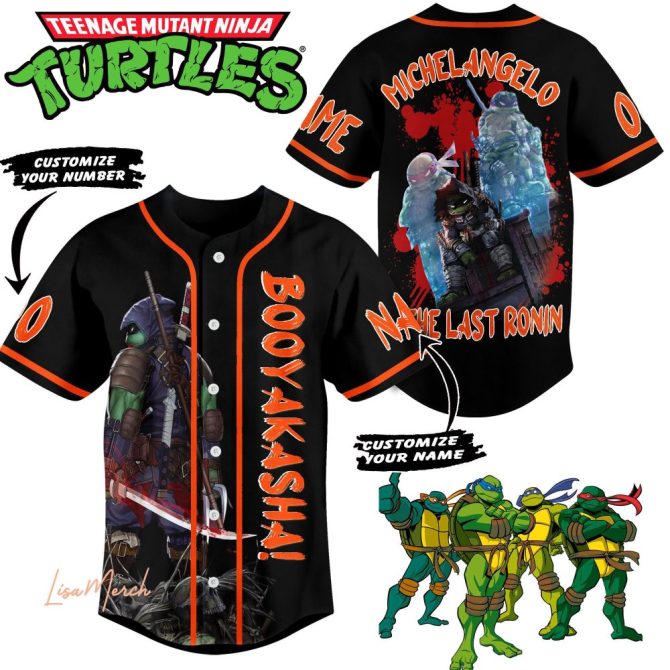 Customizable Teenage Mutant Ninja Turtles Jersey - The Last Ronin Design, Add Your Name & Number!