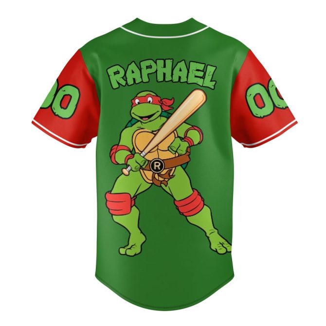 Customizable Teenage Mutant Ninja Turtles Baseball Jersey – Personalized Name & Number - Image 3