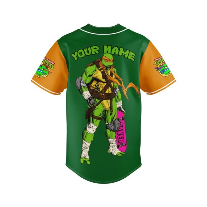 Custom Teenage Mutant Ninja Turtles Baseball Jersey – Personalized Fan Apparel - Image 3