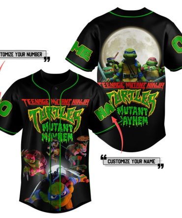 Customizable Teenage Mutant Ninja Turtles Jersey - Personalize Your Name & Number!