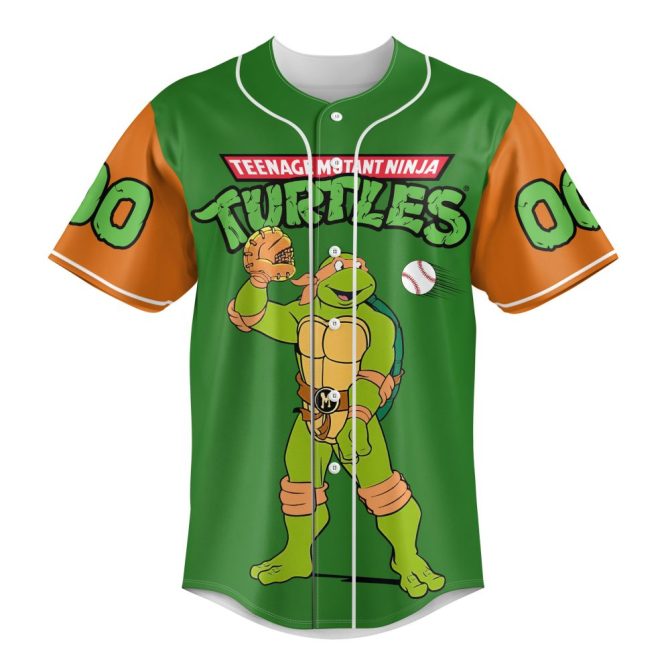 Custom Teenage Mutant Ninja Turtles Baseball Jersey - Personalized Name & Number - Image 2