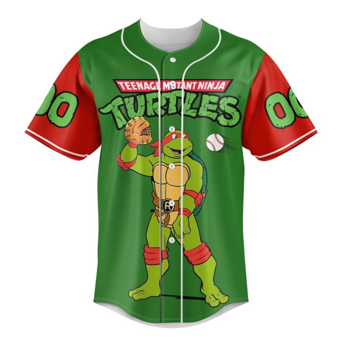 Customizable Teenage Mutant Ninja Turtles Baseball Jersey – Personalized Name & Number - Image 2