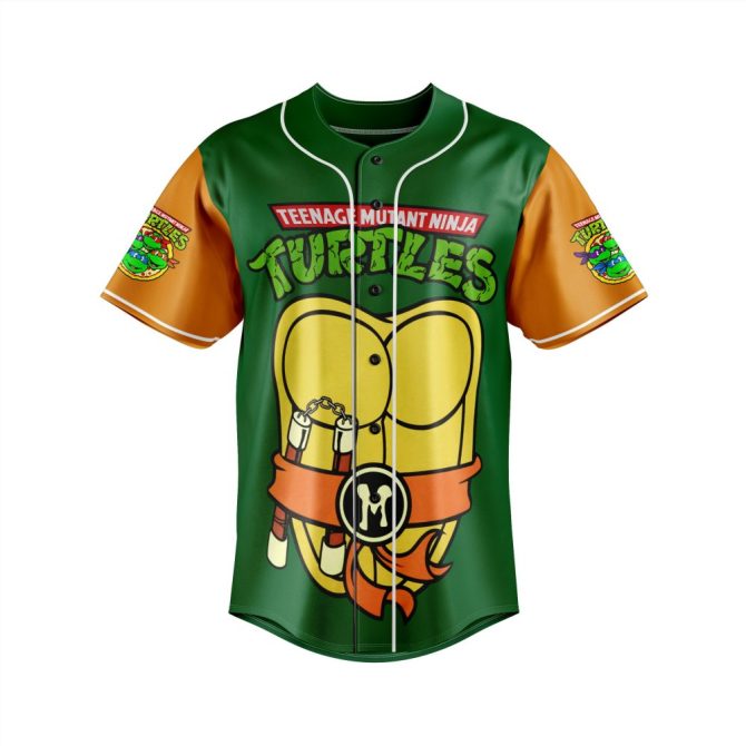 Custom Teenage Mutant Ninja Turtles Baseball Jersey – Personalized Fan Apparel - Image 2