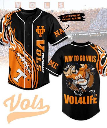 Custom Tennessee Vols Jersey – Personalized Name & Number – Unique Gift For Fans!
