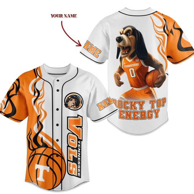 Custom Tennessee Vols Jersey – Personalized Basketball Fan Shirt With Mascot Design