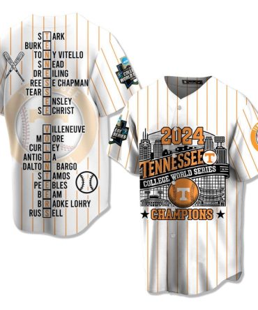 2024 Tennessee Volunteers College World Series Champions Jersey - Limited Edition Fan Gear