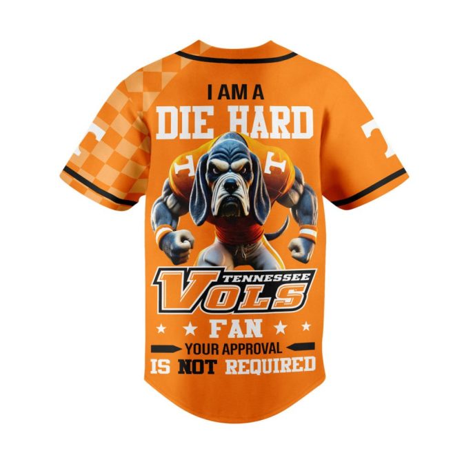 Die Hard Tennessee Vols Fan Jersey - Bold Orange Graphic Tee For Ultimate Supporters - Image 3
