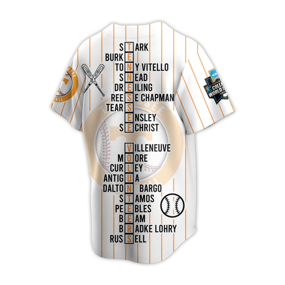 2024 Tennessee Volunteers College World Series Champions Jersey - Limited Edition Fan Gear - Image 3