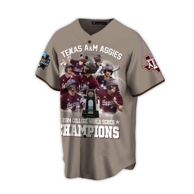 Custom Texas A&M Aggies 2024 Champions Jersey - Personalize Name & Number! - Image 3