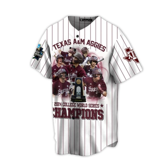Texas A&M Aggies 2024 Champions Jersey - Custom Name & Number, Celebrate Victory! - Image 2