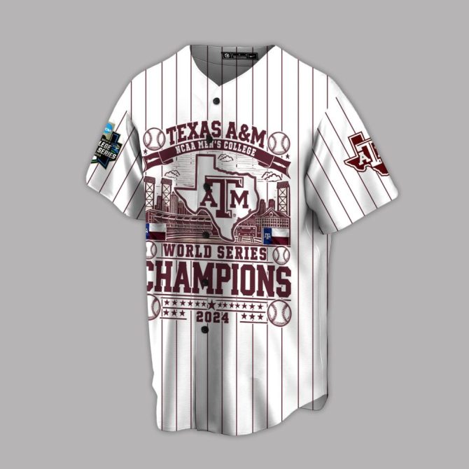 Certainly! Here'S A High-Ctr Product Title For Your Google Shopping Ad:

Texas A&M 2024 Ncaa Champs Baseball Jersey - Limited Edition Fan Gear - Image 2