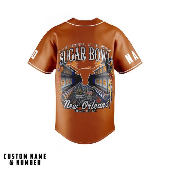 Custom Texas Sugar Bowl Jersey - Personalized Name & Number, Limited Edition Sportswear - Image 3
