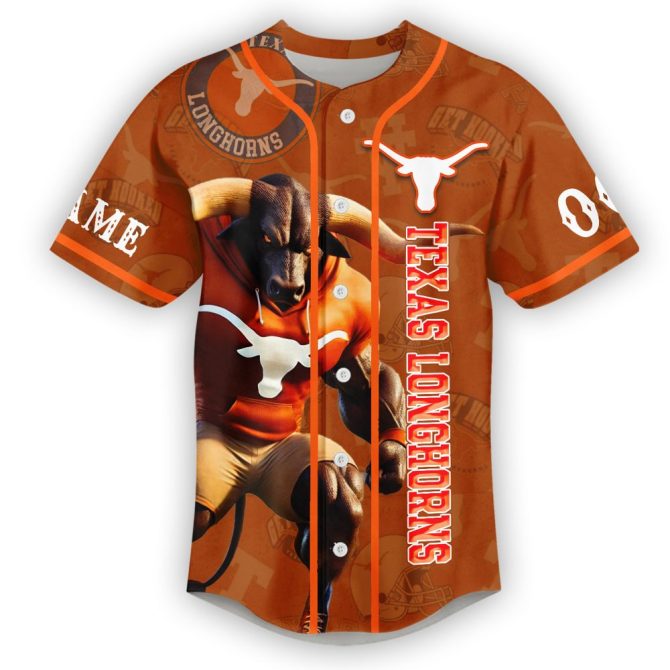 Custom Texas Longhorns Jersey - Personalize Name & Number - Perfect Gift For Fans! - Image 2