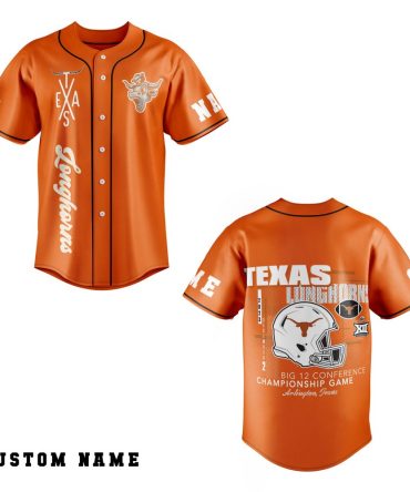 Custom Texas Longhorns Jersey - Big 12 Championship Game Edition - Personalize Your Name!