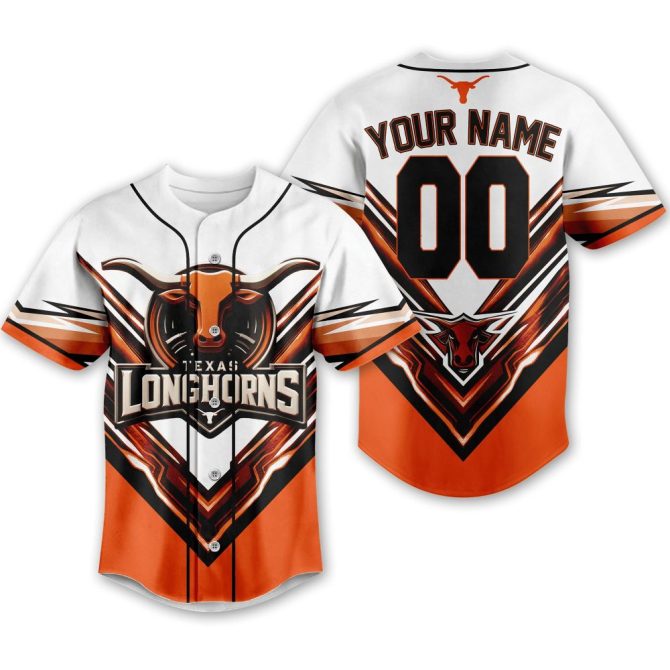 Custom Texas Longhorns Jersey - Personalized Name & Number, Unique Gift