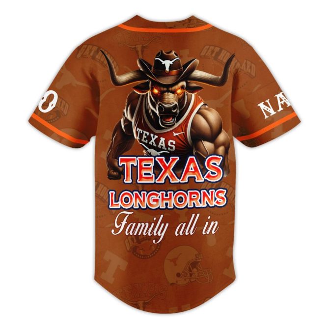 Custom Texas Longhorns Jersey - Personalize Name & Number - Perfect Gift For Fans! - Image 3