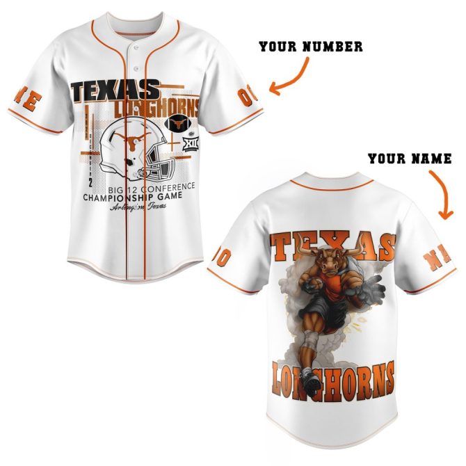 Custom Texas Longhorns Championship Jersey - Personalize With Name & Number!