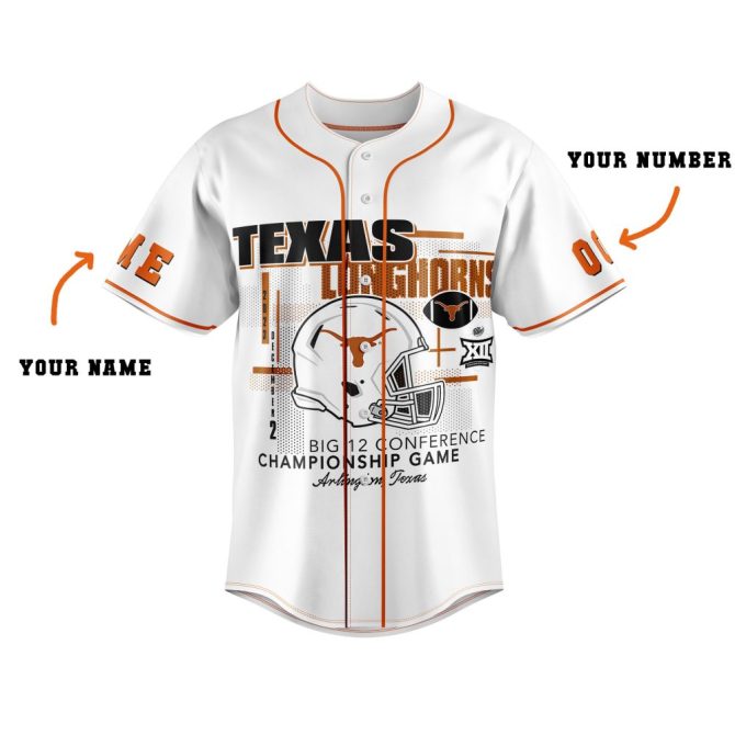 Custom Texas Longhorns Jersey - Personalize Name & Number - Big 12 Championship Gear - Image 2