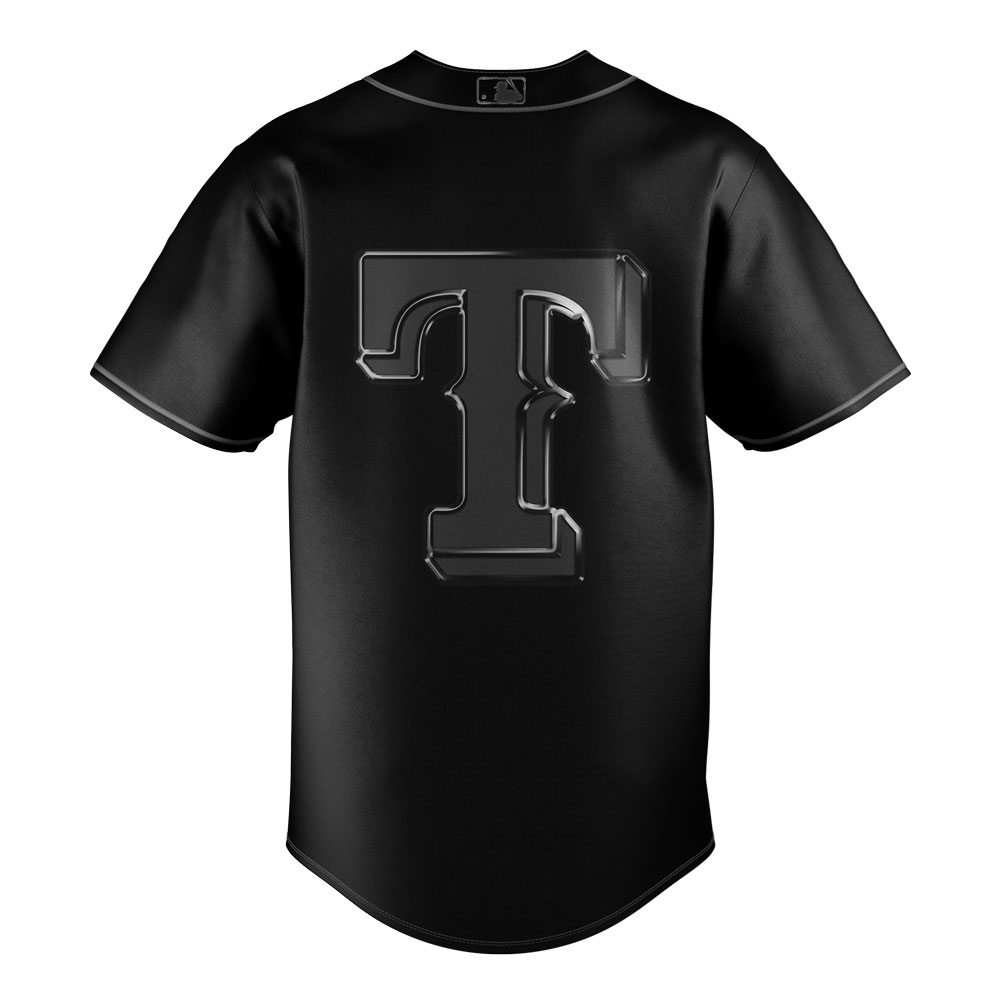 2023 Texas Rangers Black Jersey – Authentic Team Apparel For Fans - Image 3