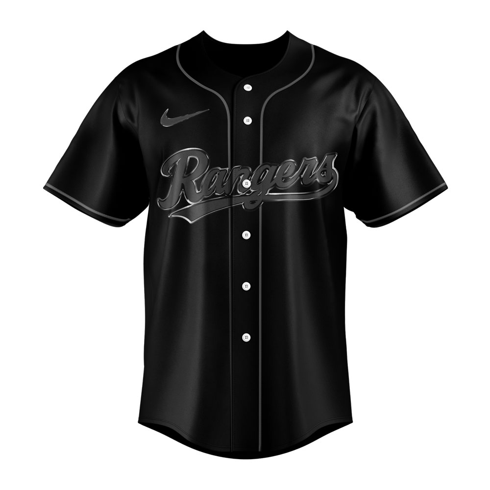 2023 Texas Rangers Black Jersey – Authentic Team Apparel For Fans - Image 2
