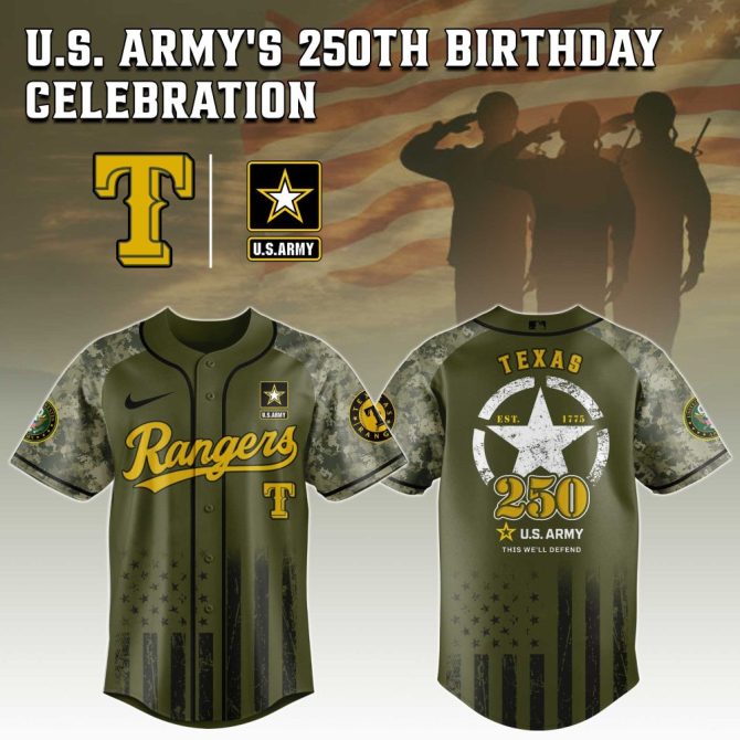 Celebrate U.S. Army 250Th With Custom Rangers Jersey - Limited Edition!