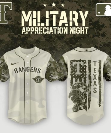 Texas Rangers Military Appreciation Jersey - Limited Edition Camo Design