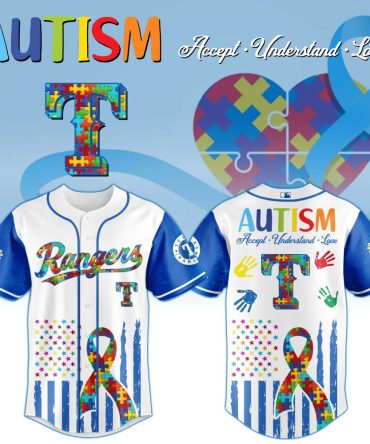 Autism Awareness Baseball Jersey – Colorful Puzzle Design, Celebrate Acceptance & Understanding