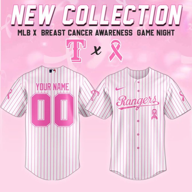 Custom Mlb Pink Jersey - Breast Cancer Awareness Game Night Special Edition