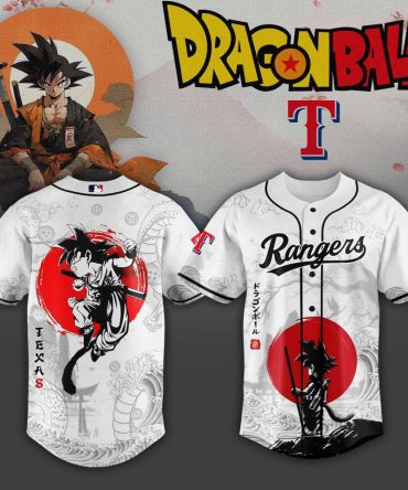 Dragon Ball Z X Texas Rangers Exclusive Anime Baseball Jersey - Limited Edition Collectible