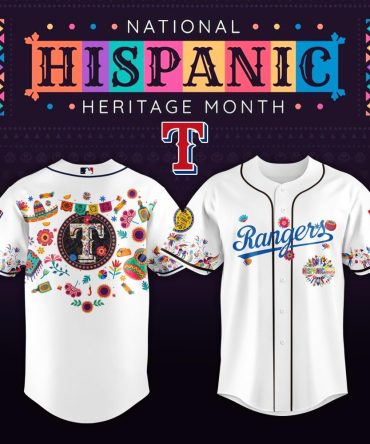 Celebrate National Hispanic Heritage Month With Exclusive Rangers Baseball Jersey - Vibrant Design!
