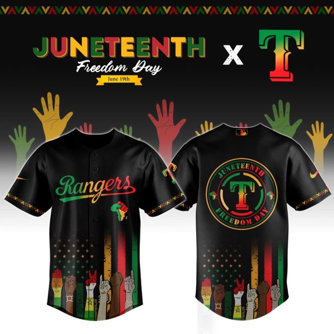 Celebrate Juneteenth In Style: Rangers Freedom Day Jersey - Limited Edition