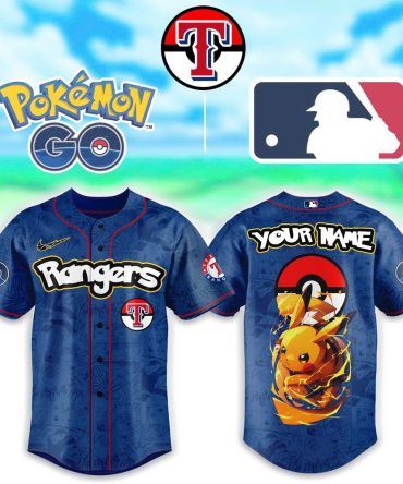 Custom Pokémon Go Rangers Jersey – Personalized Pikachu Mlb Fan Gear