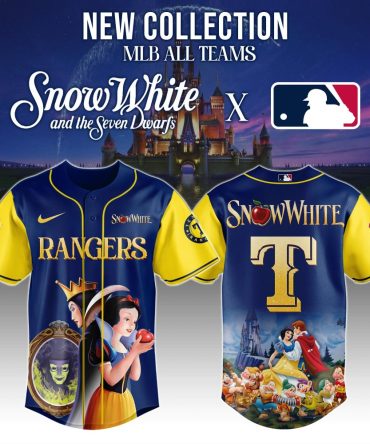 Exclusive Snow White Mlb Rangers Jersey - Limited Edition Disney Collaboration