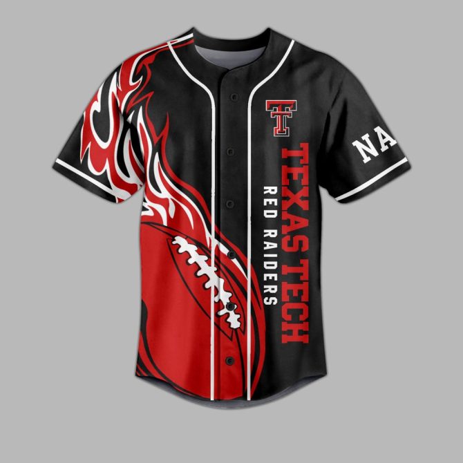 Custom Texas Tech Red Raiders Jersey - Personalized Fan Gear, Perfect For Game Day! - Image 2