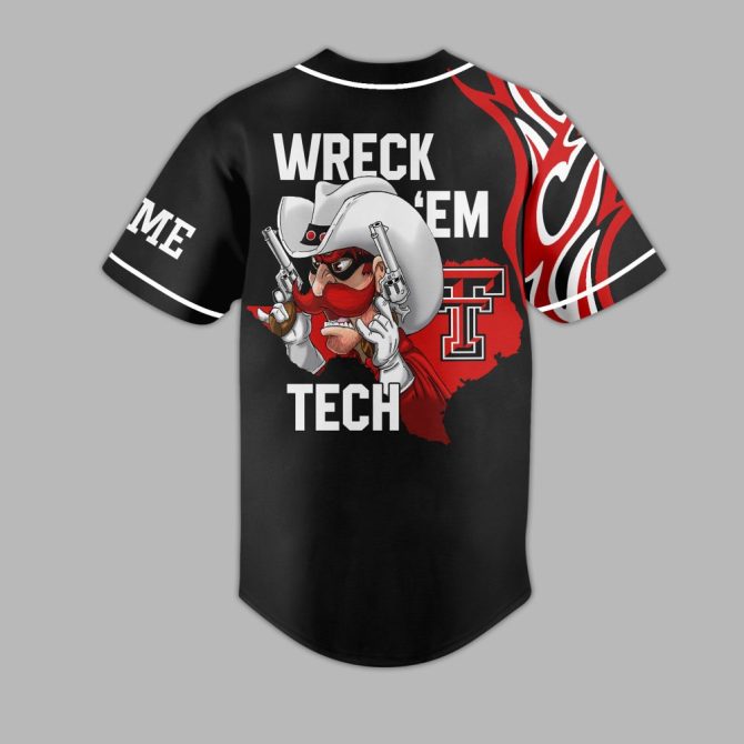 Custom Texas Tech Red Raiders Jersey - Personalized Fan Gear, Perfect For Game Day! - Image 3