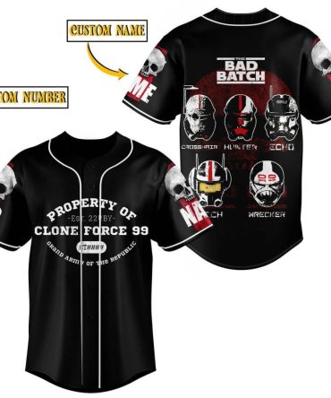 Custom Star Wars Bad Batch Jersey – Clone Force 99 Design With Your Name & Number
